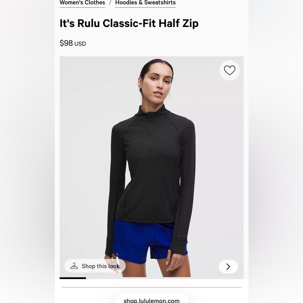 It's Rulu Classic-Fit Half Zip